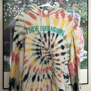 True Religion Pink and White Knit Top